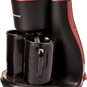 Ovente Two Serving Coffeemaker with 2 Ceramic Personal Cups (CM3BR)