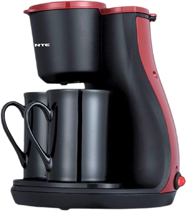 Ovente Two Serving Coffeemaker with 2 Ceramic Personal Cups (CM3BR) - Image 3