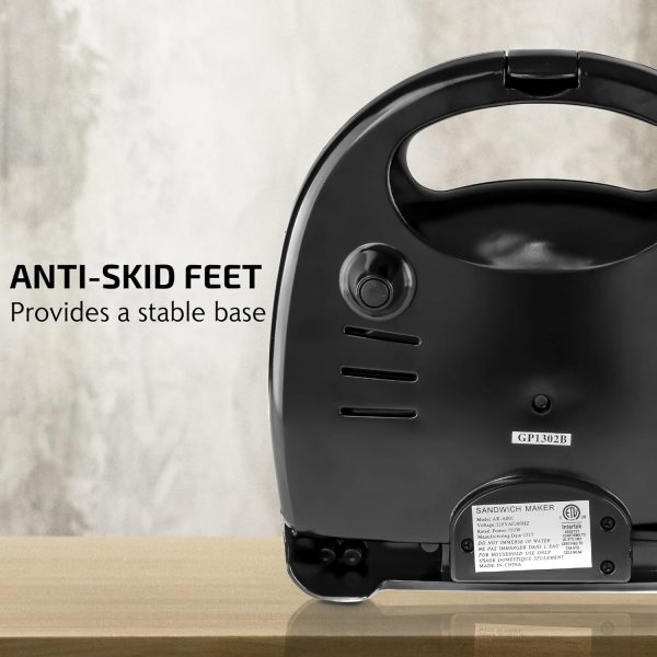OVENTE Electric Panini Press Sandwich Maker, 1500W Indoor Grill with Non-Stick Coated Plates, Temperature Control & Removable Drip Tray, Opens 180 Degrees to Fit Any Type/Size of Food, Silver GP1861BR - Image 39