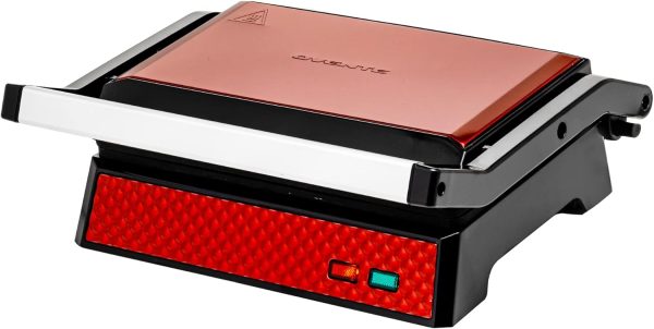 OVENTE Electric Panini Press Sandwich Maker, 1500W Indoor Grill with Non-Stick Coated Plates, Temperature Control & Removable Drip Tray, Opens 180 Degrees to Fit Any Type/Size of Food, Silver GP1861BR - Image 65