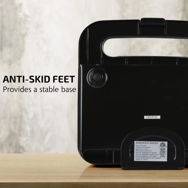 OVENTE Electric Panini Press Sandwich Maker, 1500W Indoor Grill with Non-Stick Coated Plates, Temperature Control & Removable Drip Tray, Opens 180 Degrees to Fit Any Type/Size of Food, Silver GP1861BR - Image 72
