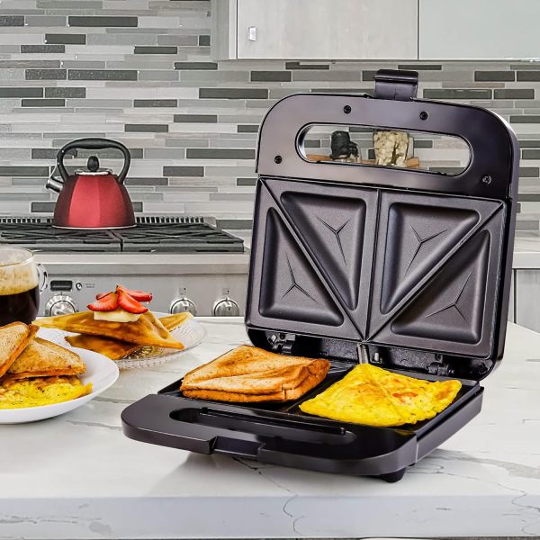 OVENTE Electric Panini Press Sandwich Maker, 1500W Indoor Grill with Non-Stick Coated Plates, Temperature Control & Removable Drip Tray, Opens 180 Degrees to Fit Any Type/Size of Food, Silver GP1861BR - Image 74