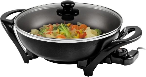 OVENTE 12 Inch Electric Skillet and Frying Pan with Nonstick Coating, 1400W Power, Adjustable Temperature Control, Tempered Glass Lid with Vent and Cool Touch Handles, Copper SK11112CO - Image 19