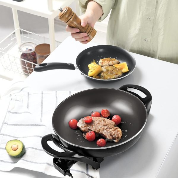 OVENTE 12 Inch Electric Skillet and Frying Pan with Nonstick Coating, 1400W Power, Adjustable Temperature Control, Tempered Glass Lid with Vent and Cool Touch Handles, Copper SK11112CO - Image 27
