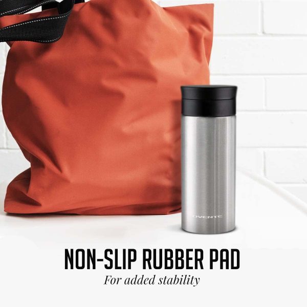 Ovente Stainless Steel Vacuum Insulated Coffee Water Mug, 16 oz Portable Double Wall Handheld Tumbler with Tea Infuser, BPA-Free Spill Proof Travel Friendly for Hot Cold Beverage, Gunmetal MSA16G - Image 36
